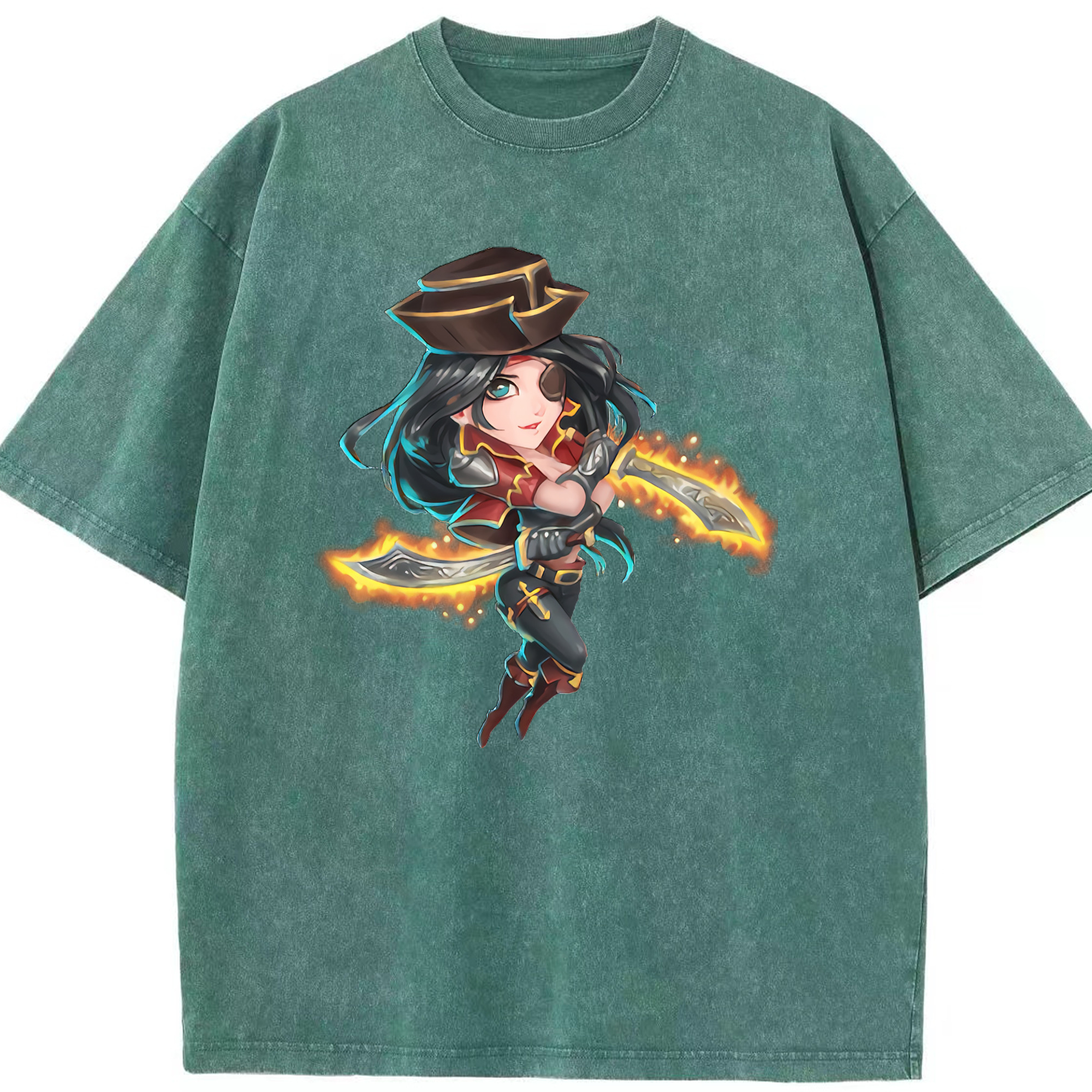 リーグ・オブ・レジェンド League of Legends LOL 綿100% ヴィンテージ風 半袖Tシャツ（フロントプリント）